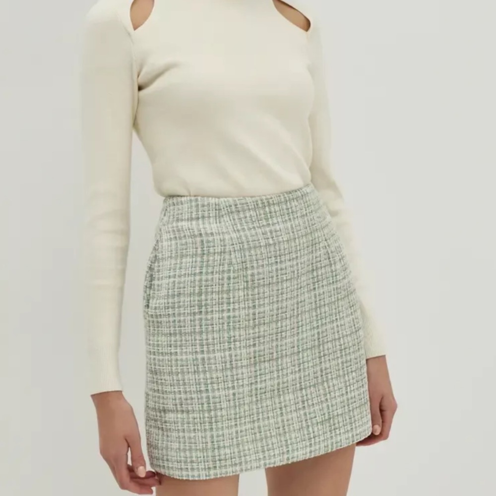 Love Bonito Sloane Tweed Mini Skirt